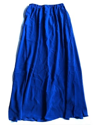 Maxi Falda Larga Forever 21 Azul Cobalto Real Superposición de Gasa Talla XS 0 2 4 NUEVA Foto 1 de 4