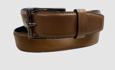 Cinturón de vestir Michael Kors de cuero marrón para hombre talla 32 $48 Foto 1 de 4