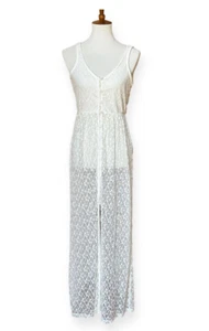 Mimi Chica Lace Boho Lace Sleeveless Maxi Dress Beach Coverups - Picture 1 of 9