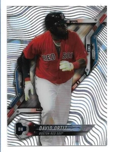 David Ortiz 2018 Topps High Tek Pattern 1 Waves Magma Diffractor HT-DO  Red Sox - Picture 1 of 2