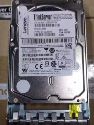 LENOVO 00LA885 4XB0G88739 ThinkServer 2.5in 300GB 15K SAS 12Gbs Hard Drive HDD - Image 1 of 2