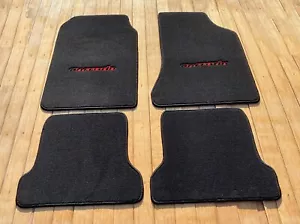 Fit For VW Corrado G 60 Floor mats carpet Black Red Letter set of4 LHD 1988-95 - Picture 1 of 6