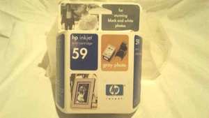 Cartuchos de tinta fotográfica HP 59 gris fecha febrero 2005 gratis rápido EE. UU. Envío - Imagen 1 de 2