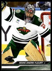 2023-24 Upper Deck Series 1 Marc-Andre Fleury Rookie Minnesota Wild #93