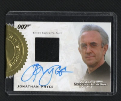 James Bond Archives 16 Spectre Auto Costume Jonathan Pryce Elliot Carver 138/250 - Image 1 of 4