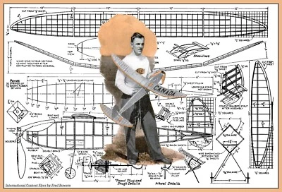 Model Airplane Plans (FF): 1939 International Wakefield by Fred Bowers (1940) - Image 1 of 3