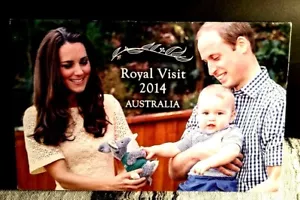 2014 Australian Royal Prince William & Kate Visit Stamp Booklet - Picture 1 of 4