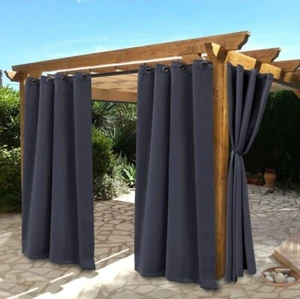 BONZER Waterproof Indoor/Outdoor Curtains for Patio - Thermal Insulated, Sun... - Picture 1 of 5