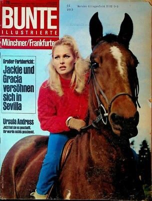 Bunte Illustrierte May 11 1966 Ursula Andress Sophia Loren Jackie Kennedy - Image 1 of 4