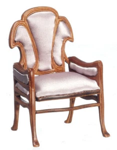 Silla Art Nouveau Guadie miniatura para casa de muñecas, colección platino - Imagen 1 de 1