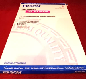 Epson S041070 Photo Quality Ink Jet Paper 11" X 17" Open Box Please Read - Picture 1 of 6