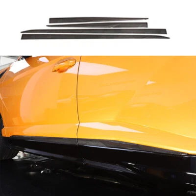 Para LAMBORGHINI URUS 2018-2023 Cuerpo de puerta de fibra de carbono Moldura lateral Tira moldura moldura Foto 1 de 4