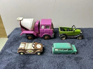 Vintage MARX & Tonal Metal Toy Cars & Trucks Cement Mixer & More - Picture 1 of 14