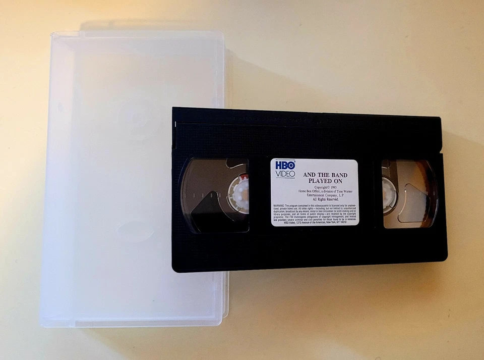 And The Band Played On VHS 1993 Drama Matthew Modine Full Screen Free Shipping - Image 1 of 2