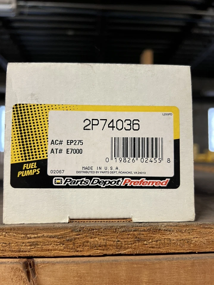 PARTS MASTER FUEL PUMP AND STRAINER 套装 (#2P74036) 克莱斯勒道奇普利茅斯 86-90 — 第 1/2 张图片