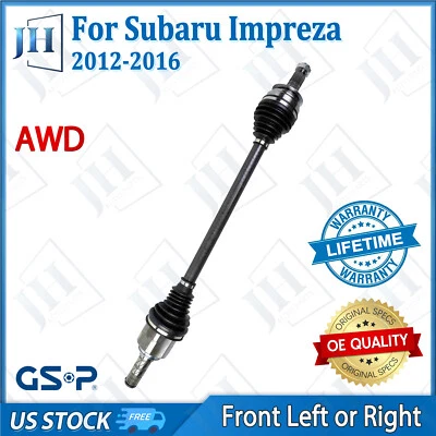 Eje CV delantero izquierdo o derecho original para Subaru Impreza 2012 13 14 15 2016 AWD Foto 1 de 4