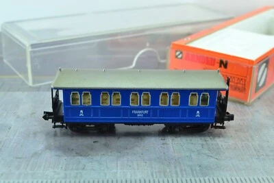 Arnold 3051 4 Axle Prussian Passenger Car Frankfurt Blue N Scale - Image 1 of 4