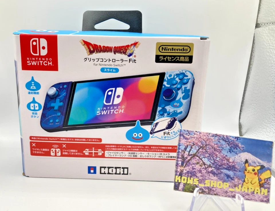 Dragon Quest Grip Controller Fit for Nintendo Switch Slime Limited 2023 HORI F/J