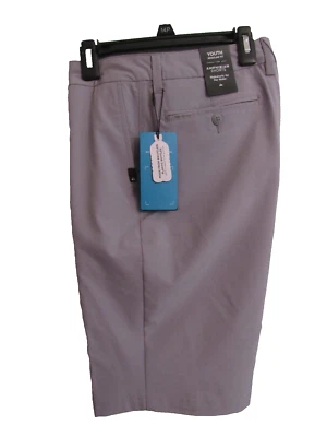 Bermuda anfíbia quiksilver cinza 4 vias stretch juvenil ajuste regular 28/14 nova com etiquetas $50 - Imagem 1 de 4