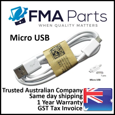 Cable de Datos Micro USB Original Samsung Carga Rápida Galaxy S7 S6 S5 S4 Tab Note 5 4 Foto 1 de 2