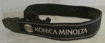 Correa para el cuello de cámara de nailon ajustable Konica Minolta rayas negras grises-de colección- S8 Foto 1 de 4