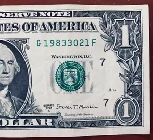 1983 March 21: Birthday Anniversary Note One Dollar Bill G 1983-3-021 F - Picture 1 of 3