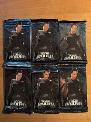 Tomb Raider Lara Croft Movie Trading Cards, 6 x Sealed Packs, 2001 Inkworks - Image 1 of 2