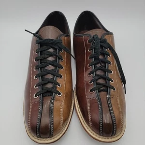 Brinswick Bowling Shoes Size 13 Mens Brown 2 Tone Nice - Picture 1 of 22