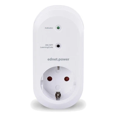 Ednet Smart Home Enchufe Interior Blanco WLAN WiFi App Para Ednet.Power Living - Imagen 1 de 2