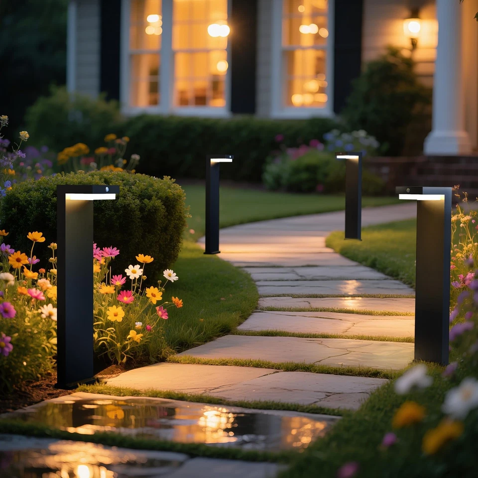 - Solar Pathway Lights - Walkway Solar Lights for Outside - PIR Sensor & Two ... - Image 1 of 4