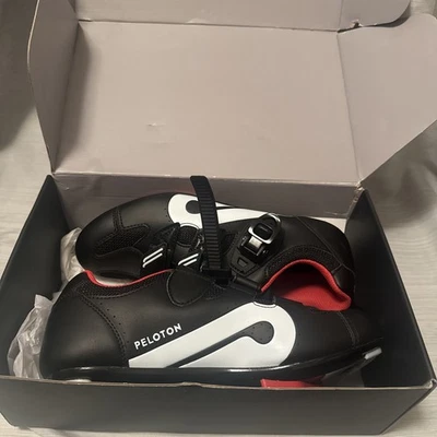 Mujer 9 Hombre 7 EU 40- Pelotón Ciclismo Negro Rojo Botines Zapatos Atléticos Nueva Caja Foto 1 de 4