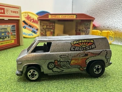 1974 Hot Wheels California Cruisin’ Super Van Gray Tampo Paint Vintage BW HK - Image 1 of 4