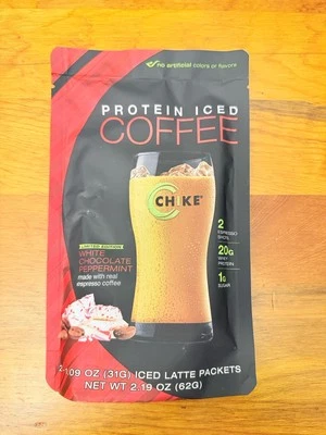 Chike Protein chocolate blanco menta café helado edición limitada 2,19 oz BB 08/2026 Foto 1 de 3