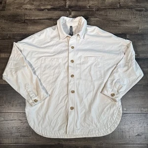 Vuori Shirt Jacket Women XS/S Beige Mackenzie Relax Fit Button Up Shacket VW546 - Picture 1 of 9