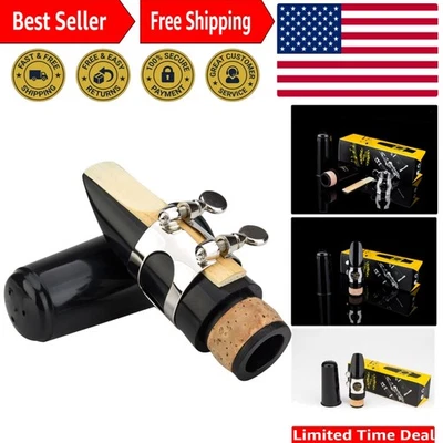 Необходимый набор мундштуков для кларнета для студентов - включает лигатуру, тростник и крышку - Изображение 1 из 4