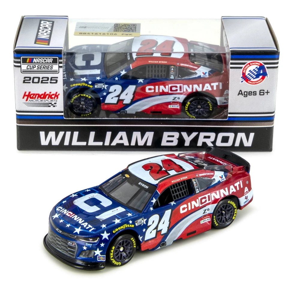 Coche diecast William Byron Cincinnati 1:64 estándar 2025 Foto 1 de 1