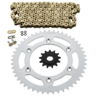Honda 2002-14 CRF450R / 2005-14 CRF450X Gold O Ring Chain & Sprocket 13/48 114L - Image 1 of 4