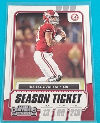 2021 Contenders Draft Picks #25 Tua Tagovailoa Alabama Football Card P3 - Image 1 of 2