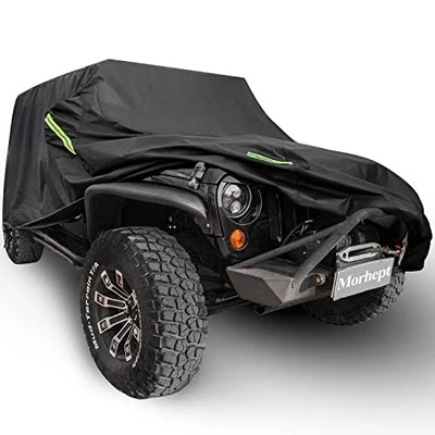 For Jeep Wrangler JK JL 1987-2023 Waterproof Car Cover All Weather with Zipper - Изображение 1 из 4