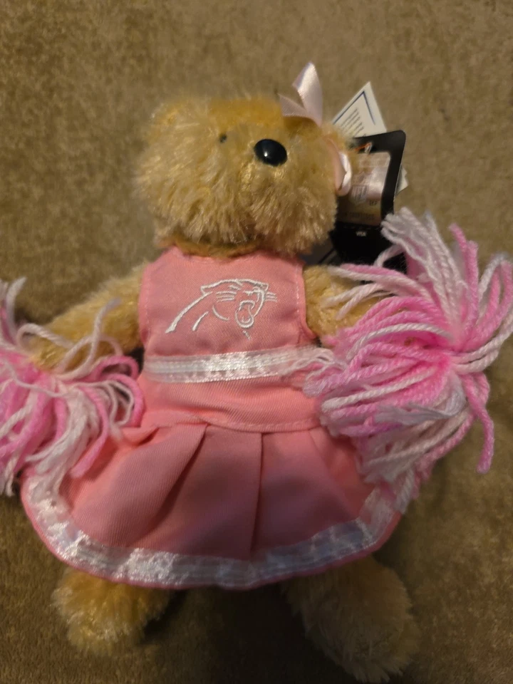 NFL CAROLINA PANTHERS DE COLECCIÓN FOREVER COLECCIONABLES NIÑAS ANIMADORA 🧸 OSO NUEVO CON ETIQUETAS Foto 1 de 4