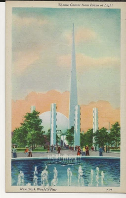 Postal: Centro Temático de Plaza de las Luces, Feria Mundial de Nueva York, 1939 Foto 1 de 2