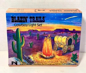 Vintage Blazin' Trails Cowboy String Lights 10pc – New Open Box - Picture 1 of 5