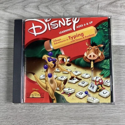 Disney's Adventures in Typing With Timon & Pumbaa Jewel Case (Windows/Mac, 1999) - Image 1 of 3