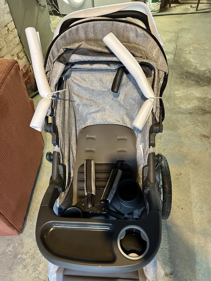 经典慢跑婴儿推车, 灰色 — 第 1/4 张图片