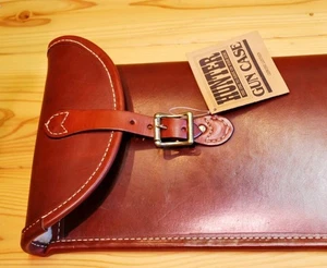 Hunter USA No.6202 Scoped Rifle Case 46-48" Leather Rare USA Used 1992 - Picture 1 of 7