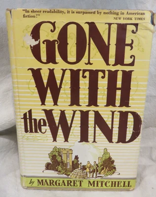 Vintage 1945 Gone With the Wind Margaret Mitchell HCDJ Macmillan Company - Image 1 of 4
