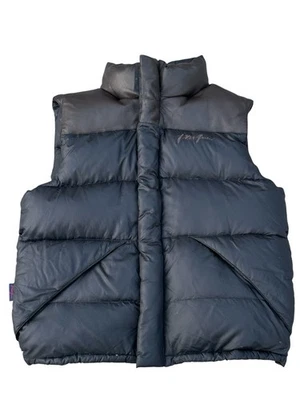 Chaleco acolchado Phat Farm Down detalles de cuero vintage años 90 Y2K hip hop para hombre XL Foto 1 de 4