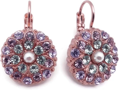 Pendientes Mariana Mint Chip Oro Rosa Púrpura Verde Cristal Mosaico Mezcla 1148 Nuevos con Etiquetas Foto 1 de 3