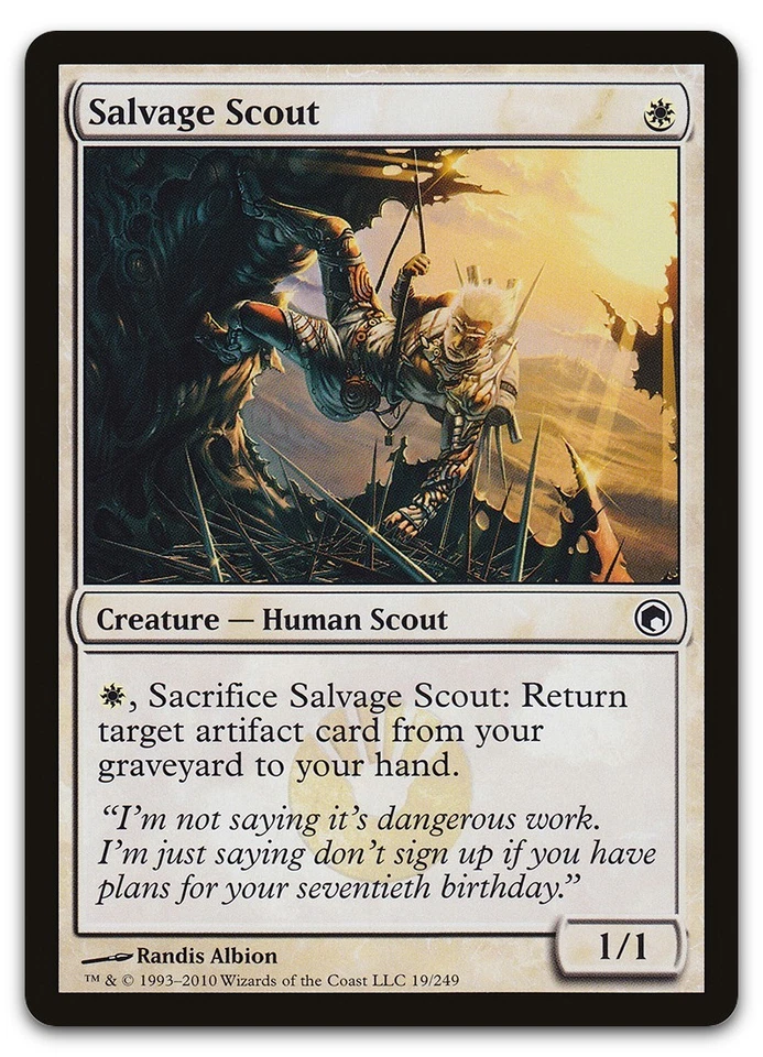 Salvage Scout #19 (LP) Scars of Mirrodin SOM Magic MTG - Image 1 of 1
