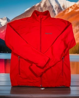 Marmot Men’s Red Full Zip Lightweight Windbreaker Jacket #79448 #32277 Medium M - Image 1 of 4